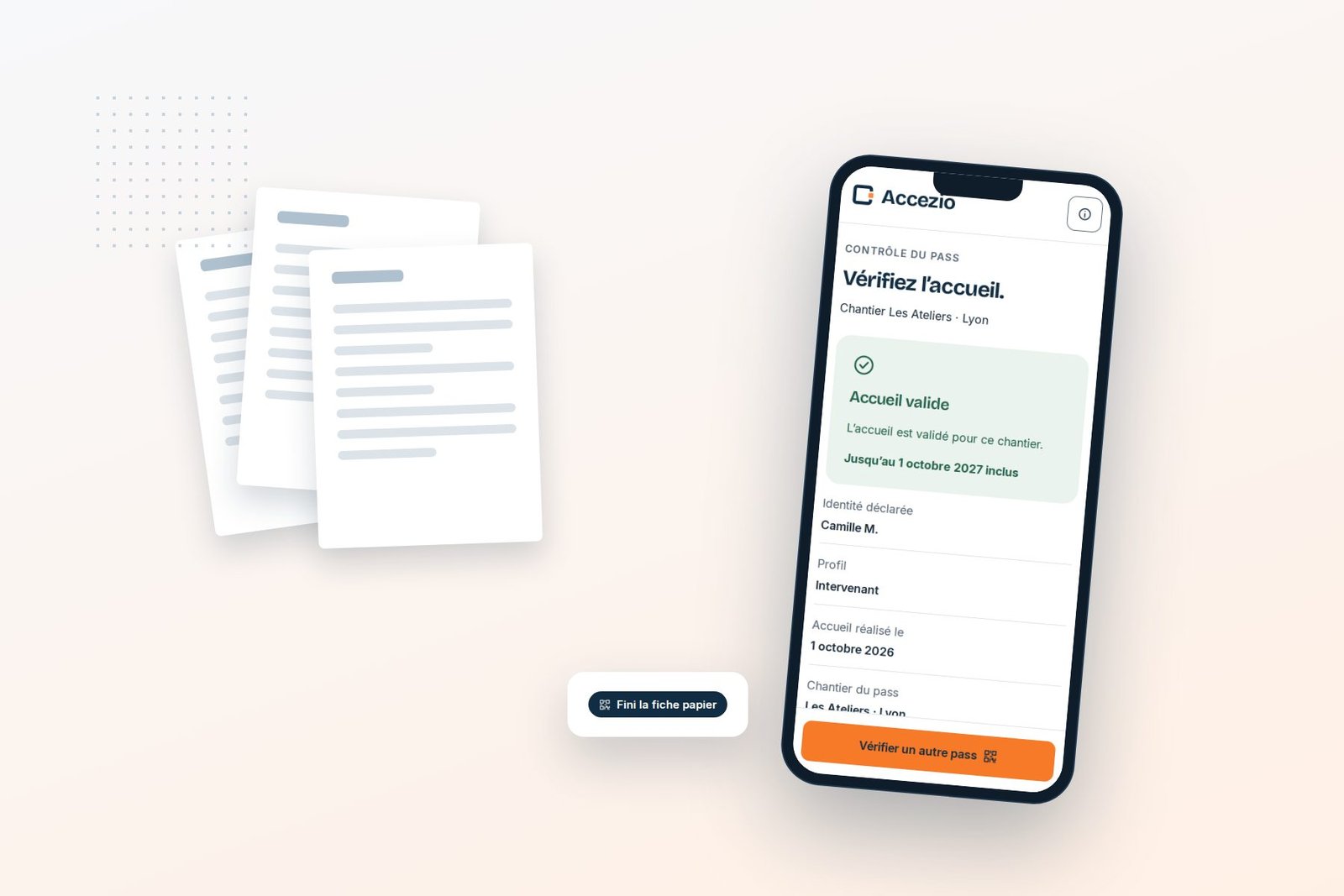 Fiches papier d’accueil remplacées par un pass sur téléphone